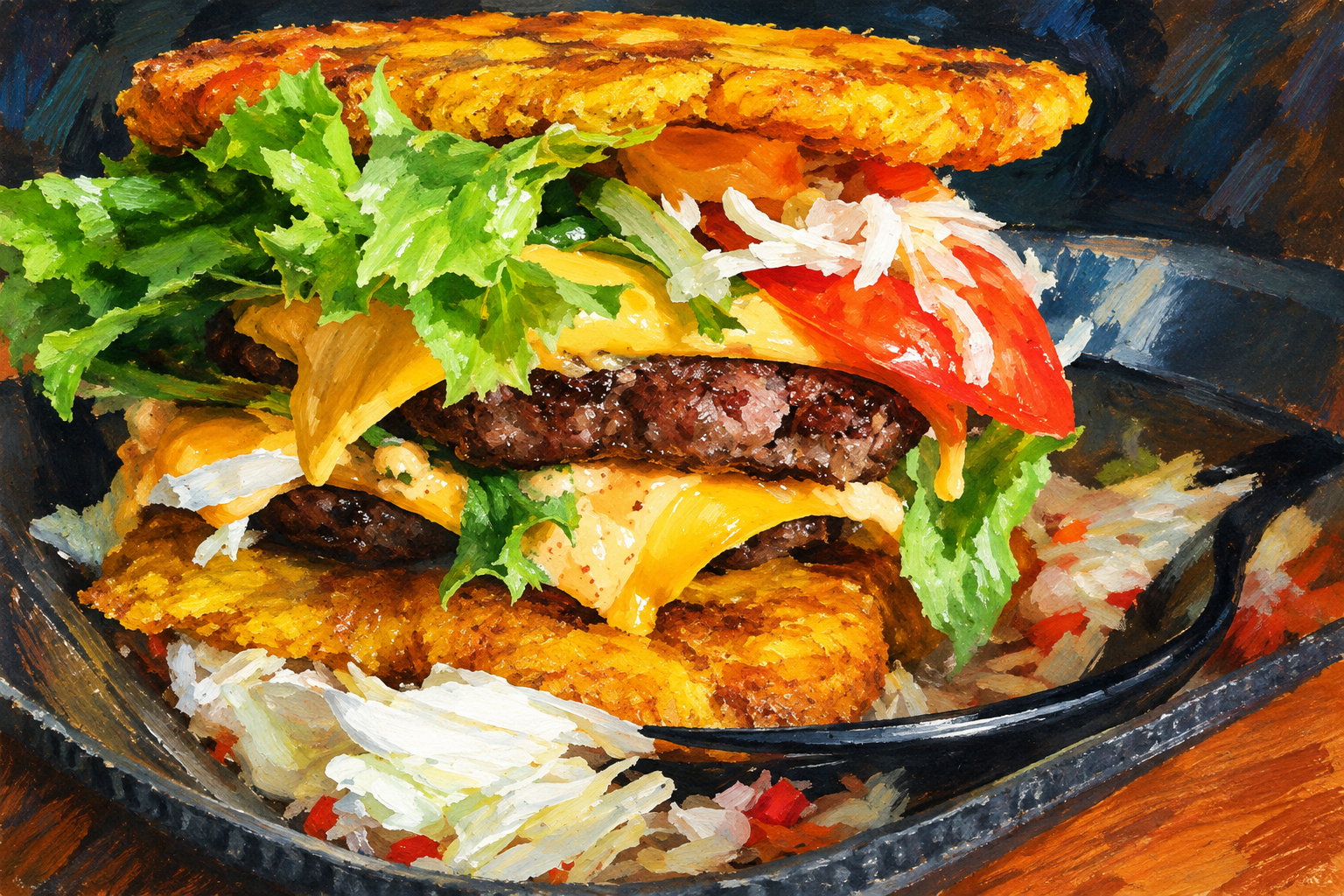 Burger Plantain By Francess